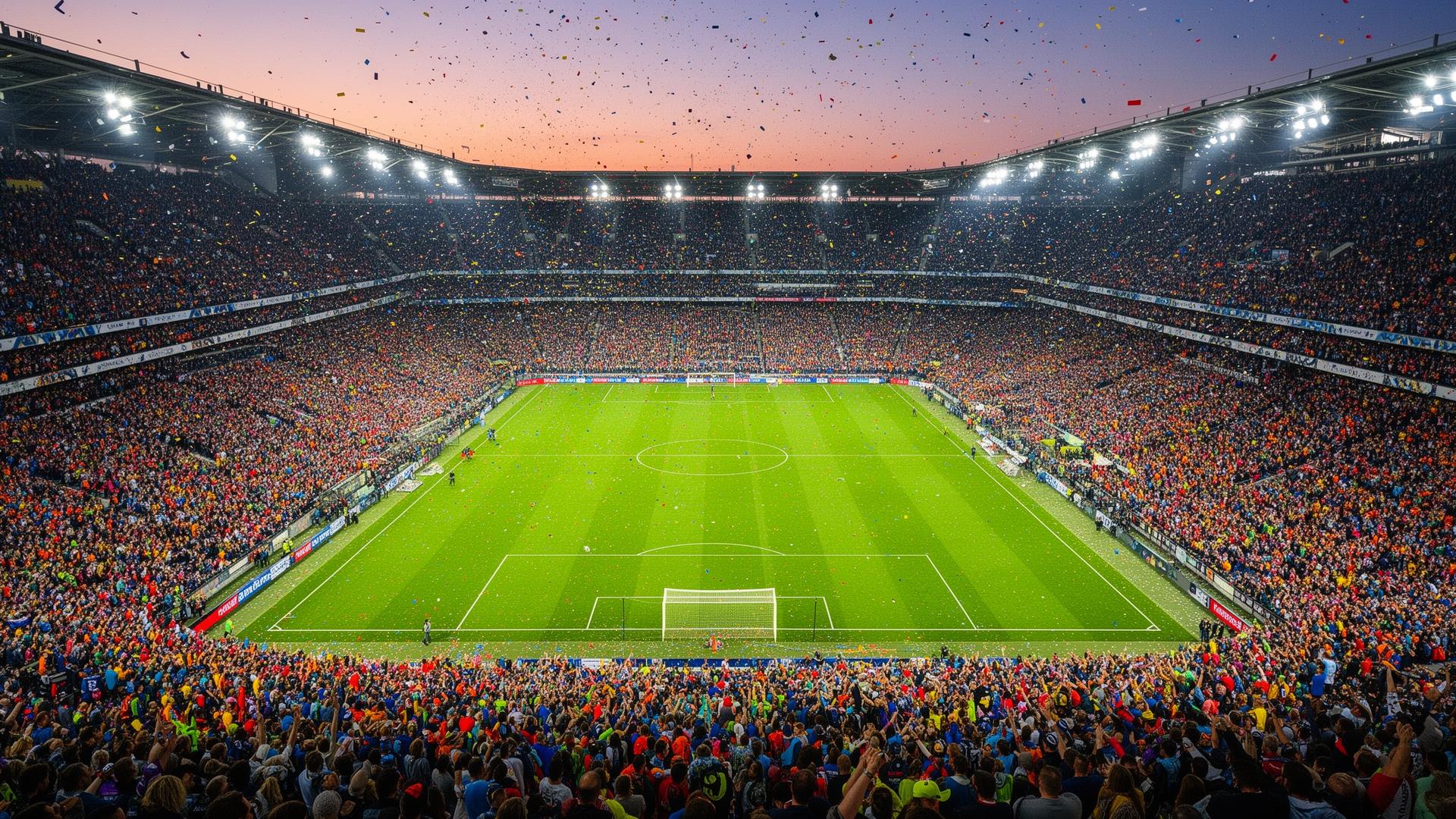 Stadium crowd